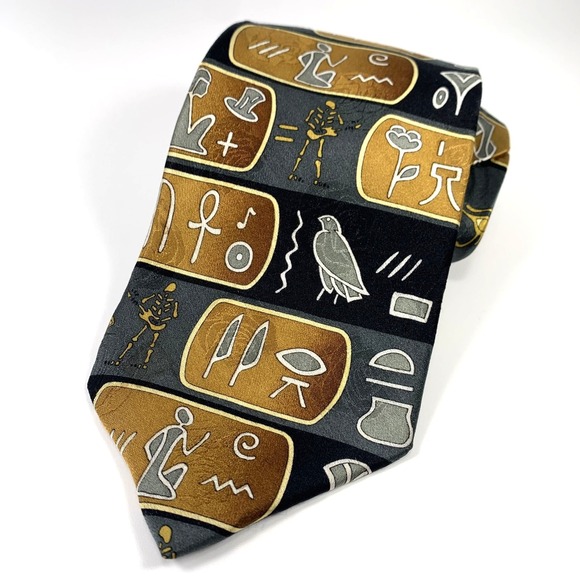 Grateful Dead Other - Grateful Dead Band Mens Tie 'Egypt '78 Second Set' Design Silk Dead Head RARE